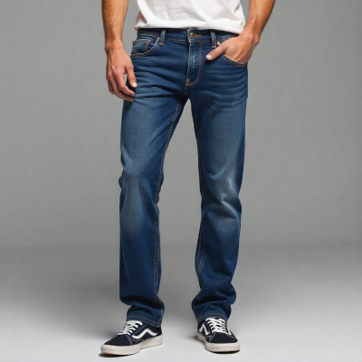 Calça jeans slim azul